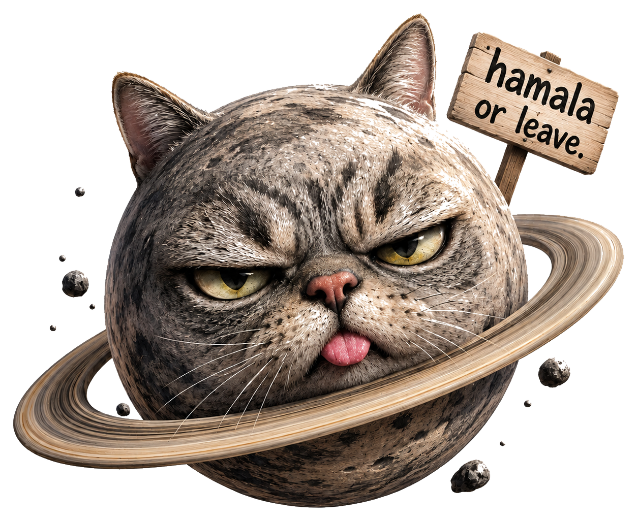 Grumpy Hamala Cat Planet